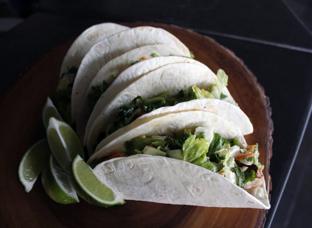 Baked Tofu Tacos with Yogurt Sauce